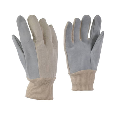 Ganka 10/4 Job Work Glove with a Cowsplit Leather Palm - One