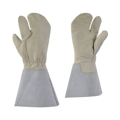 Ganka One-finger mitt-Cowgrain-Split 6 - Workwear