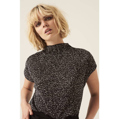 Garcia Women’s Black T-Shirt With Pattern - X Small / 