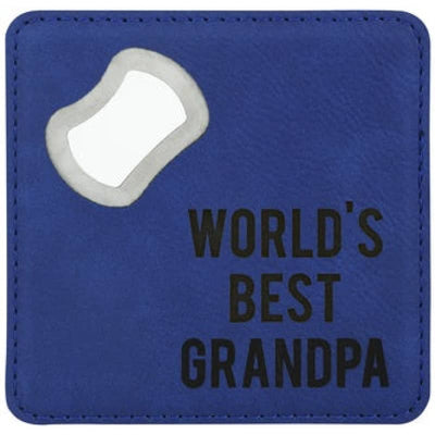 Grandpa - 4 x 4 Bottle Opener Coaster - Gifts