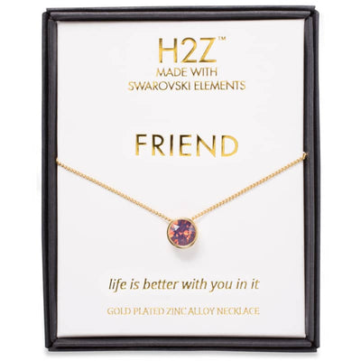 H2Z Friend Cyclamen Opal - 16 - 17.5 Necklace - Cyclamen 