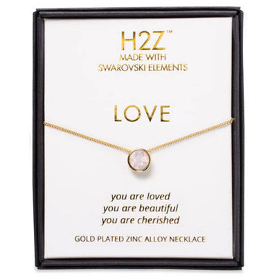 H2Z Love Rose Water Opal - 16 - 17.5 Necklace - Accessories