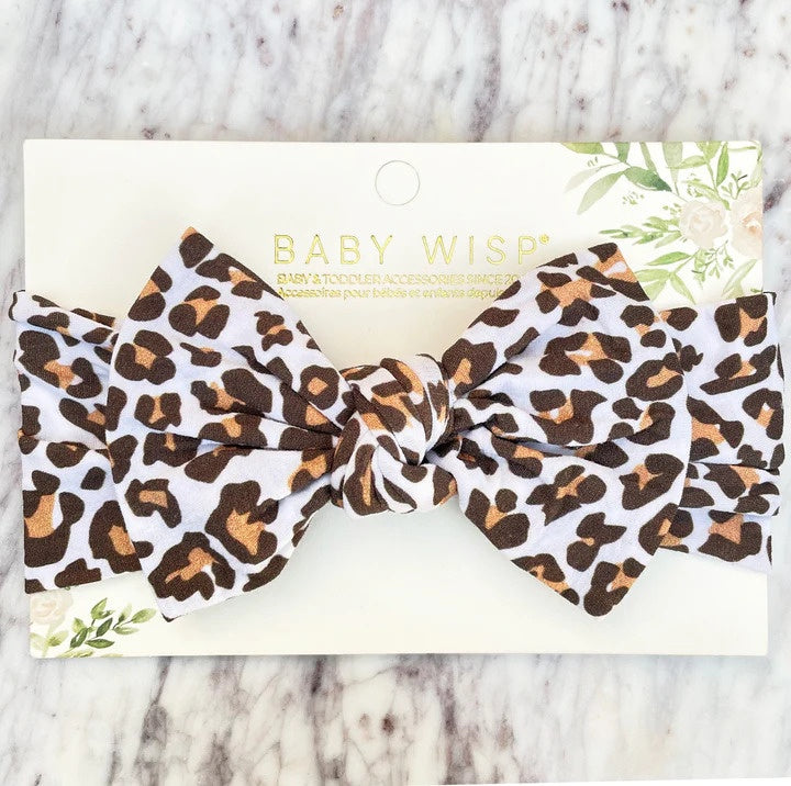 Baby Wisp Nylon Bow Headband - Leona Baby Wisp Nylon Bow Headband - Leona