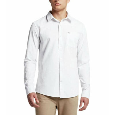 Hurley Men’s One & Only 2.0 Short Sleeve Buttondown Shirt - 