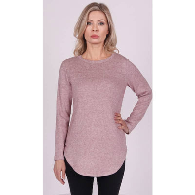 Isca Woomen’s Crew Neck Long Sleeve Top - Small / Rose - 