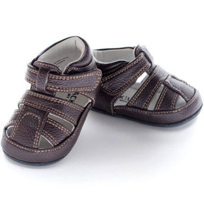 Jack & Lily Donovan Classic Brown Sandal - Kids Footwear