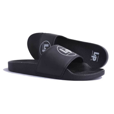 L&P Apparel Kids Slide Sandals (Black ’N’ White) - 8T / 