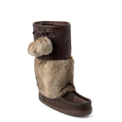 Manitobah Mukluks Waterproof Snowy Owl Grain Leather - Women
