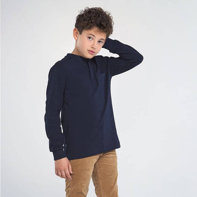 Mayoral Boys Long sleeved t-shirt with henley collar - Boys 