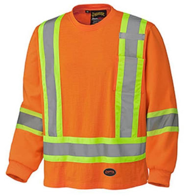 Pioneer Cotton Safety Long Sleeve - Workwear