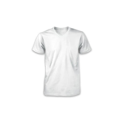 Point Zero Men’s Basic V-Neck T-Shirt - Medium / White - Men