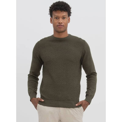 Point Zero Men’s SWEN Cotton Crewneck Fine Gauge Sweater - 