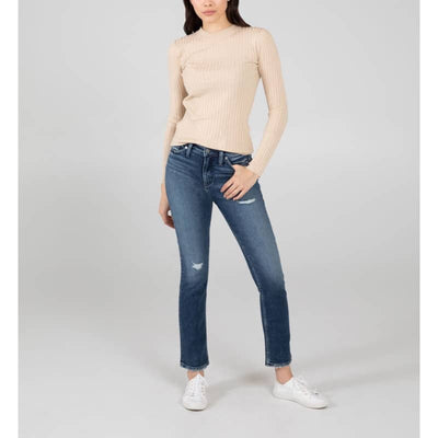 Silver Jeans High Note High Rise Straight Leg Jeans - 25/29 