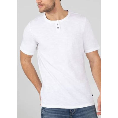 Silver Jeans Organic Cotton Short Sleeve Henley - Small / 