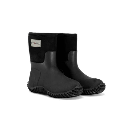 Stonz Boys West Neoperene Boots - 4K / Black - Kids Footwear
