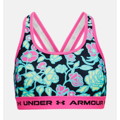 Under Armour Girls’ UA Crossback Printed Sports Bra - X 