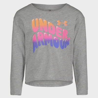 Under Armour Girl’s UA Wavy Long Sleeves - 2T / Mod Gray-052