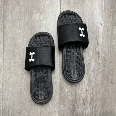 Under Armour / Playmaker Fixed Strap Slides / Boys 7-16Y - 