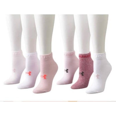 Under Armour Women’s UA Essential Low Cut Socks - 6-Pack - 