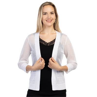Variations Short Open Cardigan - Small / Off White - General