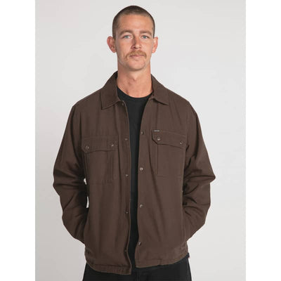 VOLCOM MEN’S LARKIN CANVAS JACKET - Small / RINSED BLACK - 