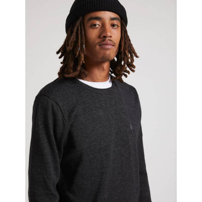 VOLCOM MEN’S UPERSTAND SWEATER - Small / Black(Charcoal) - 